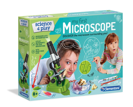 Clementoni Science and Play Microscope 8+ Years - Made in Italy