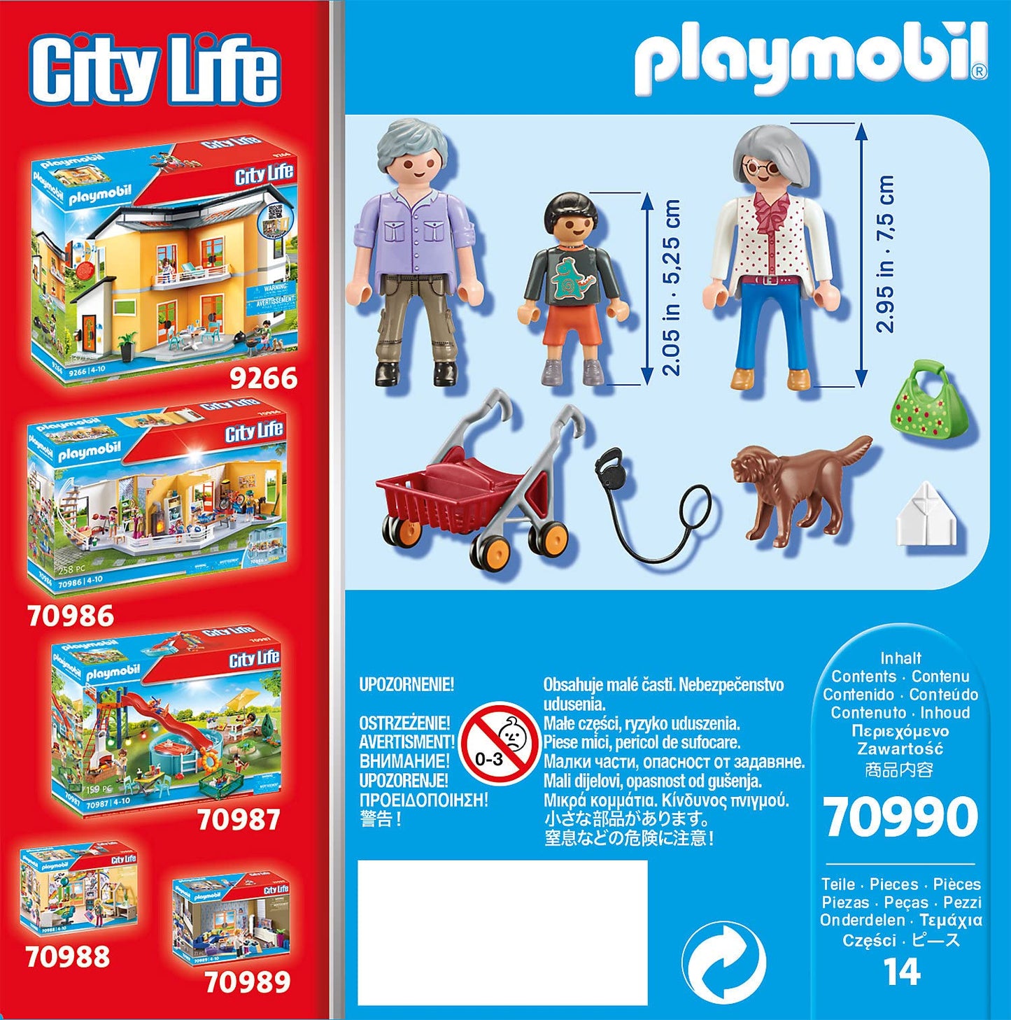 Playmobil City Life Modern House Grandparents with Child, Ages 4+ - Made in Malta