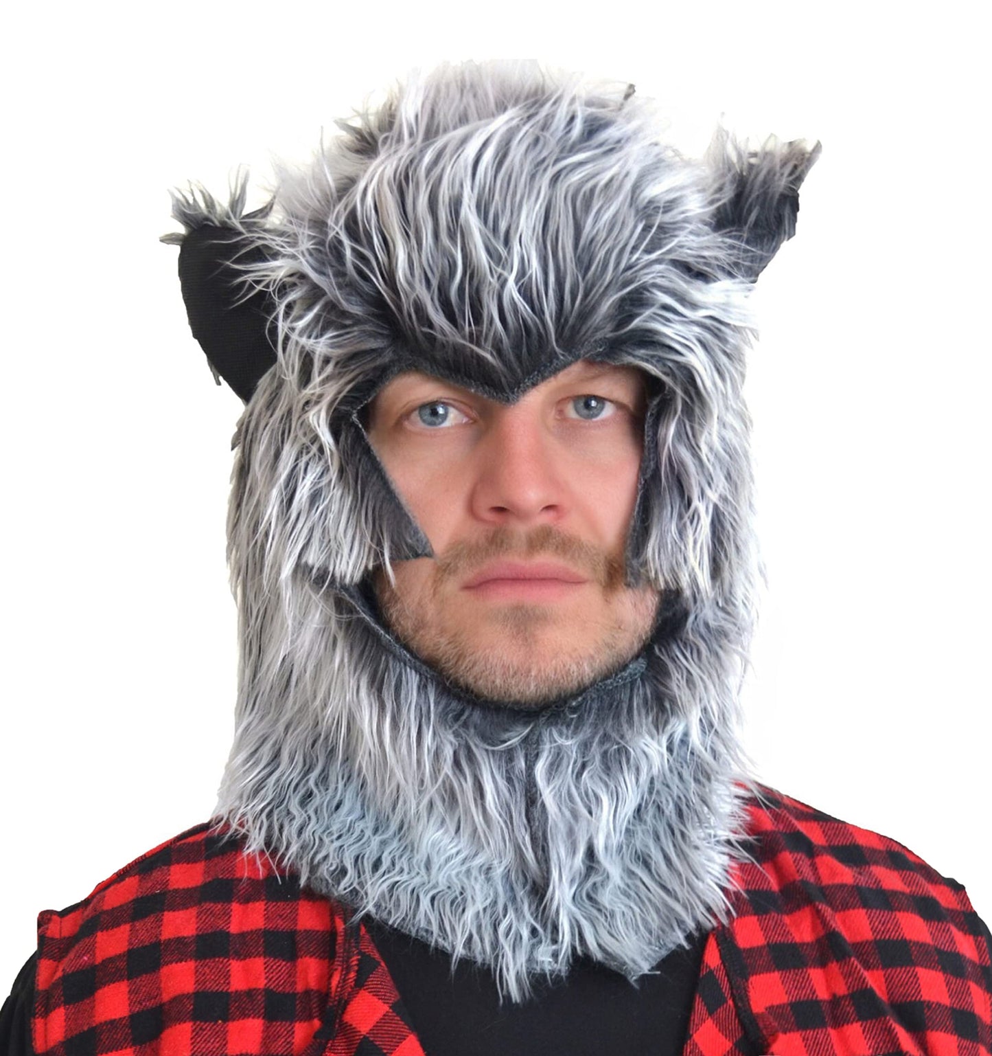 Halloween Werewolf Headpiece Hood Mask - One Size for Adults/Teens - Made in UK