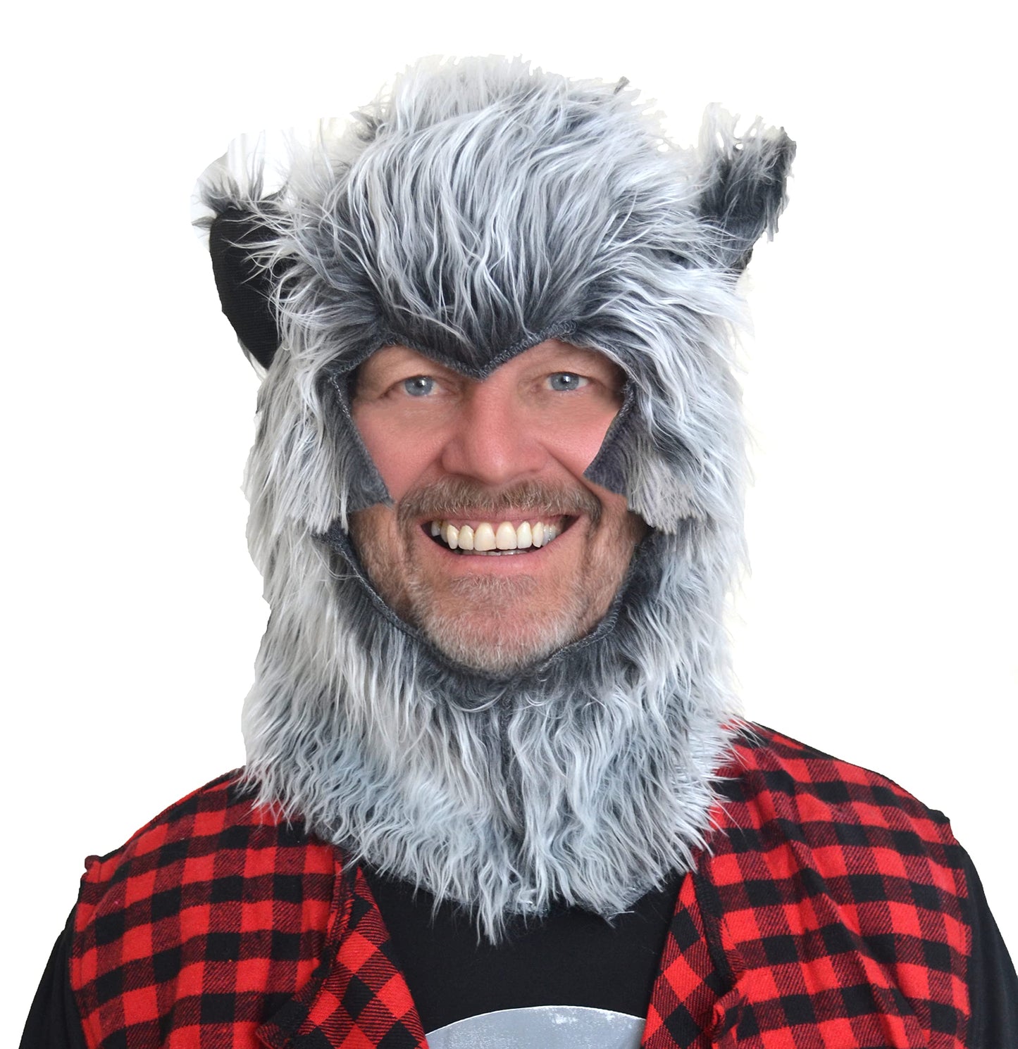 Halloween Werewolf Headpiece Hood Mask - One Size for Adults/Teens - Made in UK