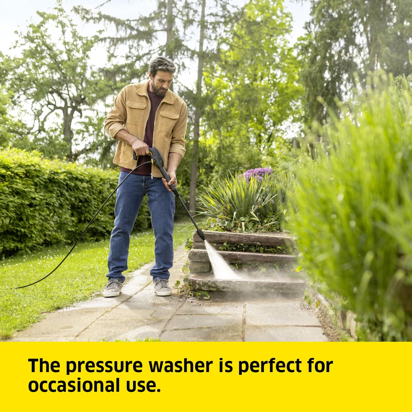 Kärcher K 2 Classic Pressure Washer, Pressure: max. 110 bar, Flow Rate: 360 l/h, Area Coverage: 20 m²/h - Made in Germany