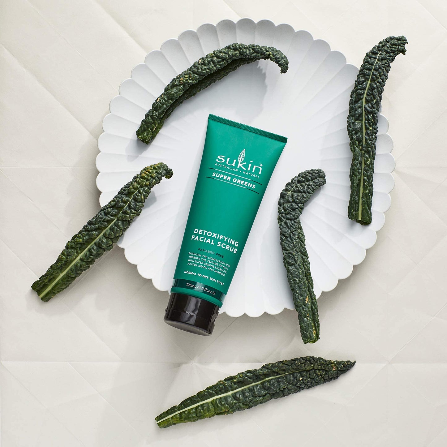 Sukin Super Greens Face Scrub 125ml - Made in Australia