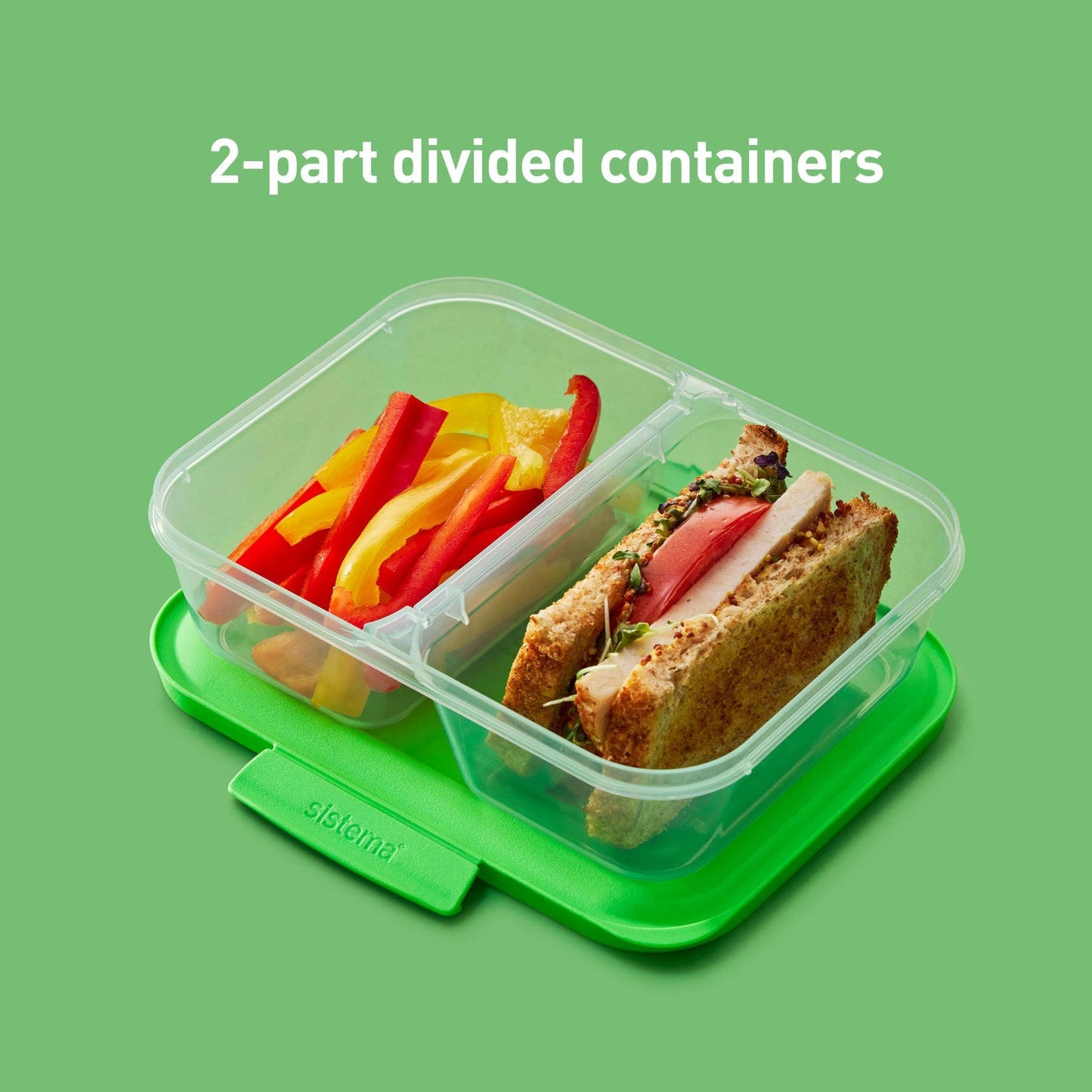 Sistema NEST IT 870 ml Meal Prep Containers (5 Count) - Made in New Zealand