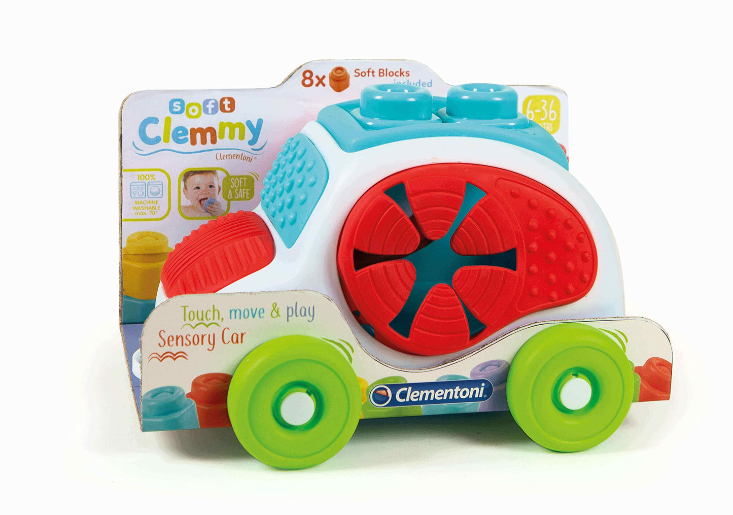 Clementoni Soft Clemmy Sensory Car (6+ Months) - Made in Italy