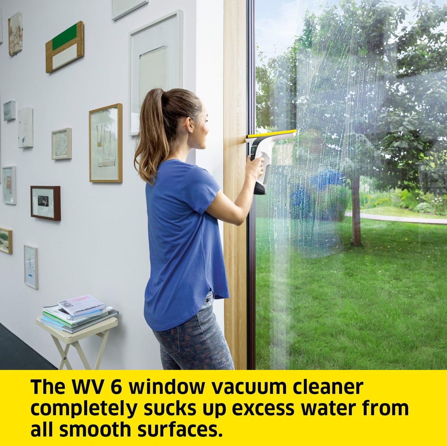 Kärcher Window Vac WV 6 Plus, Suction Nozzle: 280 mm, 20 ml Window Cleaner Concentrate - Made in Europe