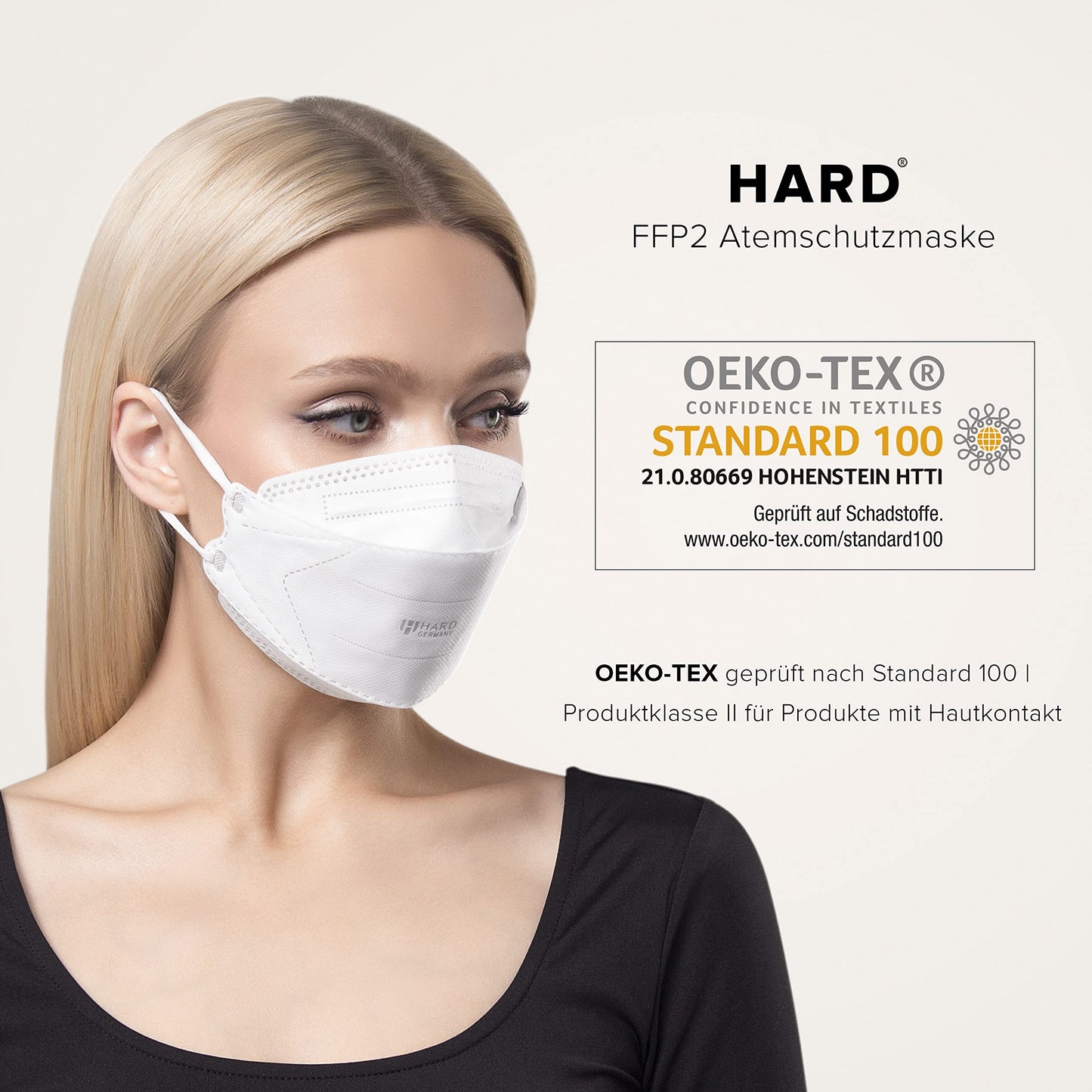 HARD FFP2 Face Masks 20 pcs 99.5% PFE - Made in Germany