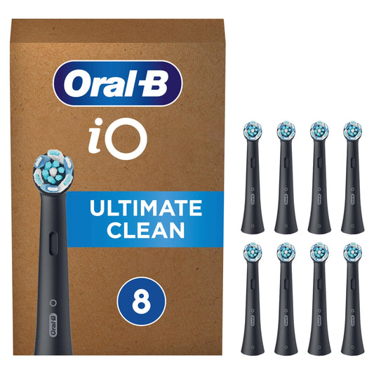 Oral-B iO Ultimate Clean Electric Toothbrush Head (Pack of 8) - Made in Poland