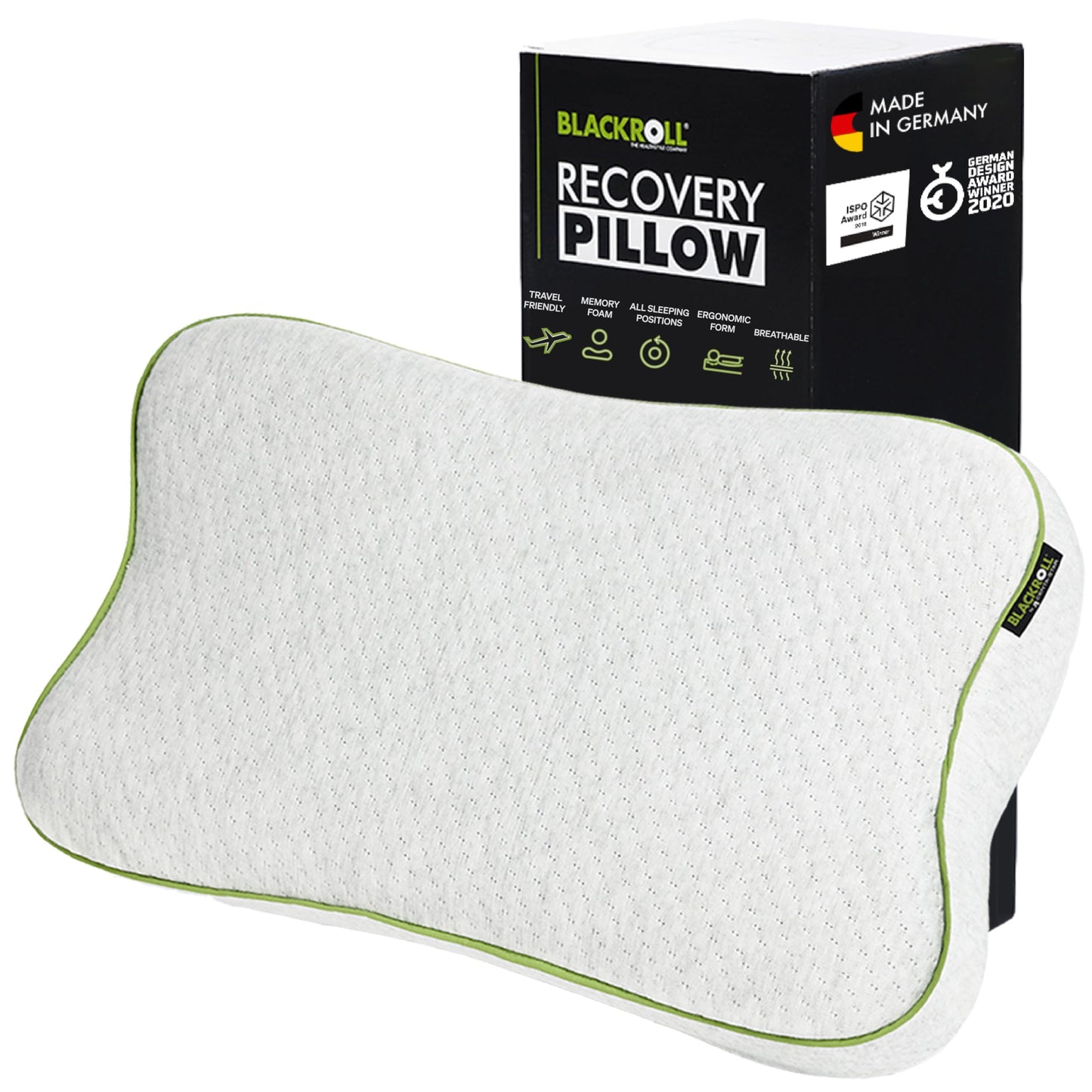 BLACKROLL Recovery Viscose Memory Foam Pillow - Made in Germany