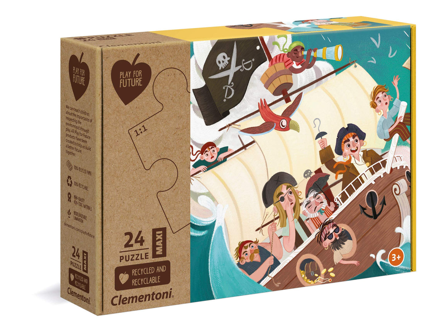 Clementoni Yo Oh Oh! Jigsaw Puzzle 24 Maxi Pieces, 100% Recycled Materials - Made In Italy