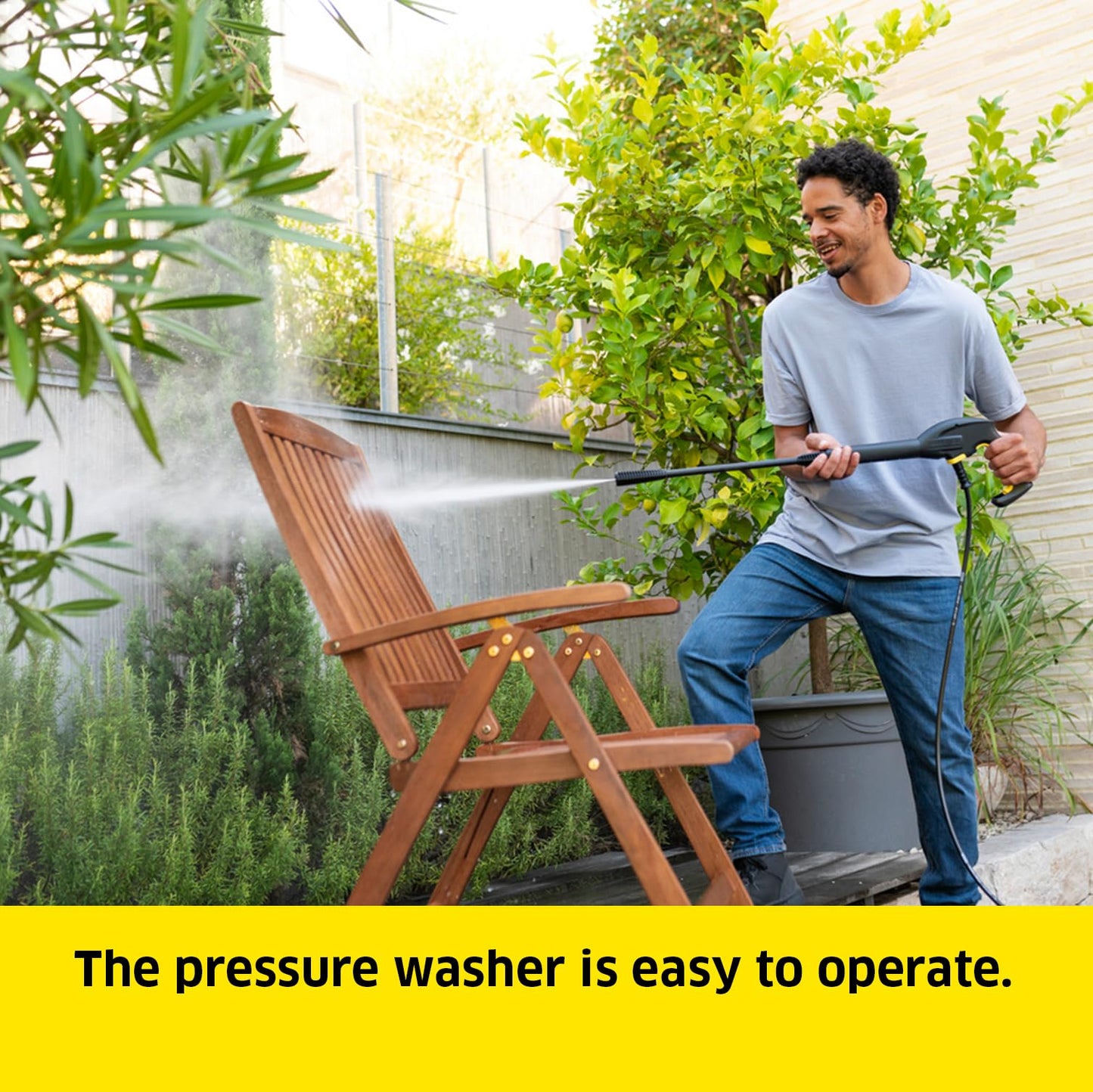 Kärcher K 2 Classic Pressure Washer, Pressure: max. 110 bar, Flow Rate: 360 l/h, Area Coverage: 20 m²/h - Made in Germany