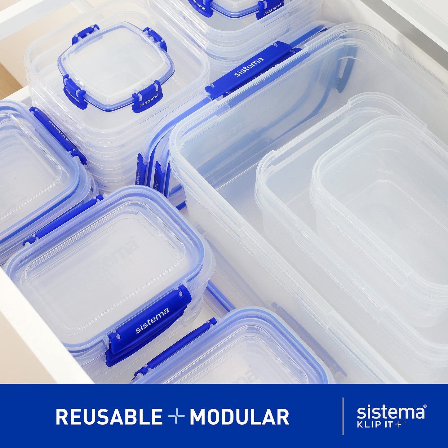 Sistema KLIP IT PLUS 1.8L Cracker Food Storage Container | Recyclable with TerraCycle® - Made in New Zealand