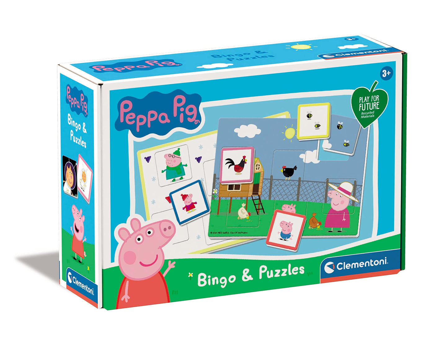 Clementoni Peppa Pig Bingo Flashcards for 3 Years Old - Made in Italy