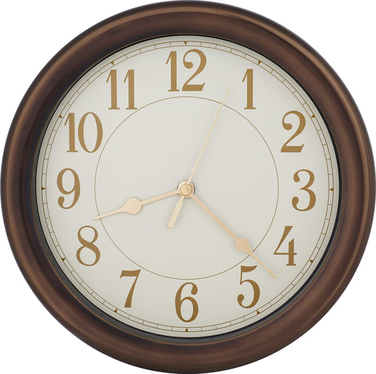 JUSTIME 8.5 inch Simplistic High-end Plastic Decorative Wall Clock - Made in Taiwan