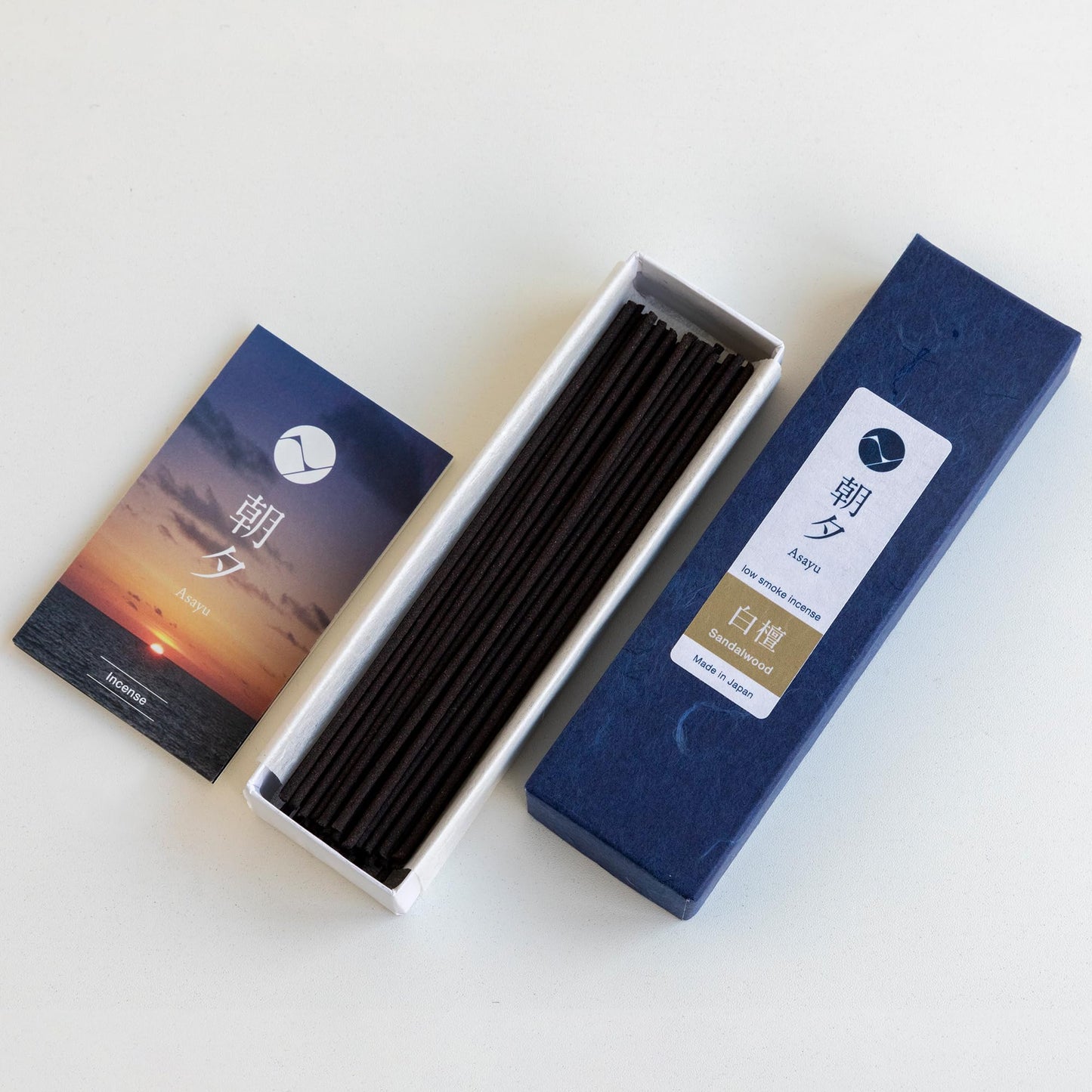 Asayu Japan 100% Natural Low Smoke Sandalwood Incense Sticks Scent (20g) - Made in Japan