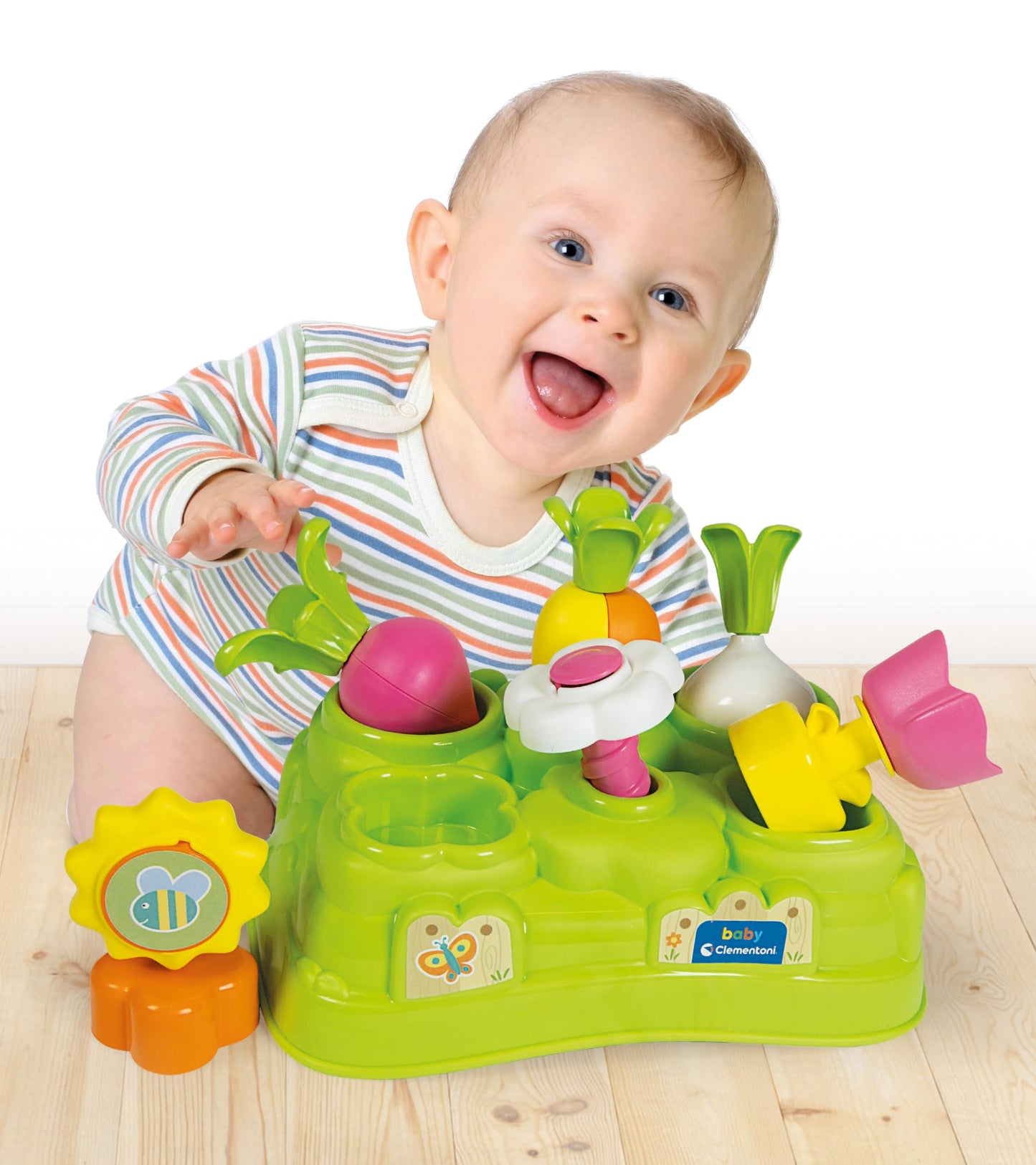 Clementoni Baby Gardening Set Sensory Play for 10+ Months, Eco Friendly - Made in Italy