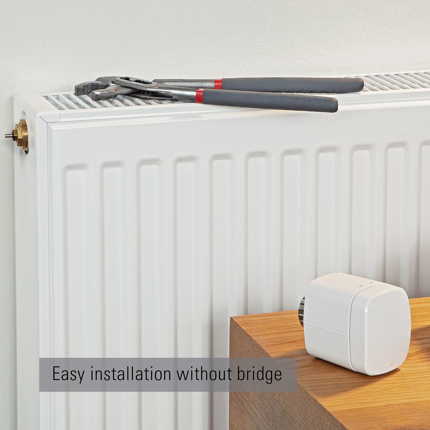 Eve Thermo Smart Radiator Valve with Automatic Temperature Control, LED Display & Bluetooth - Made in Germany