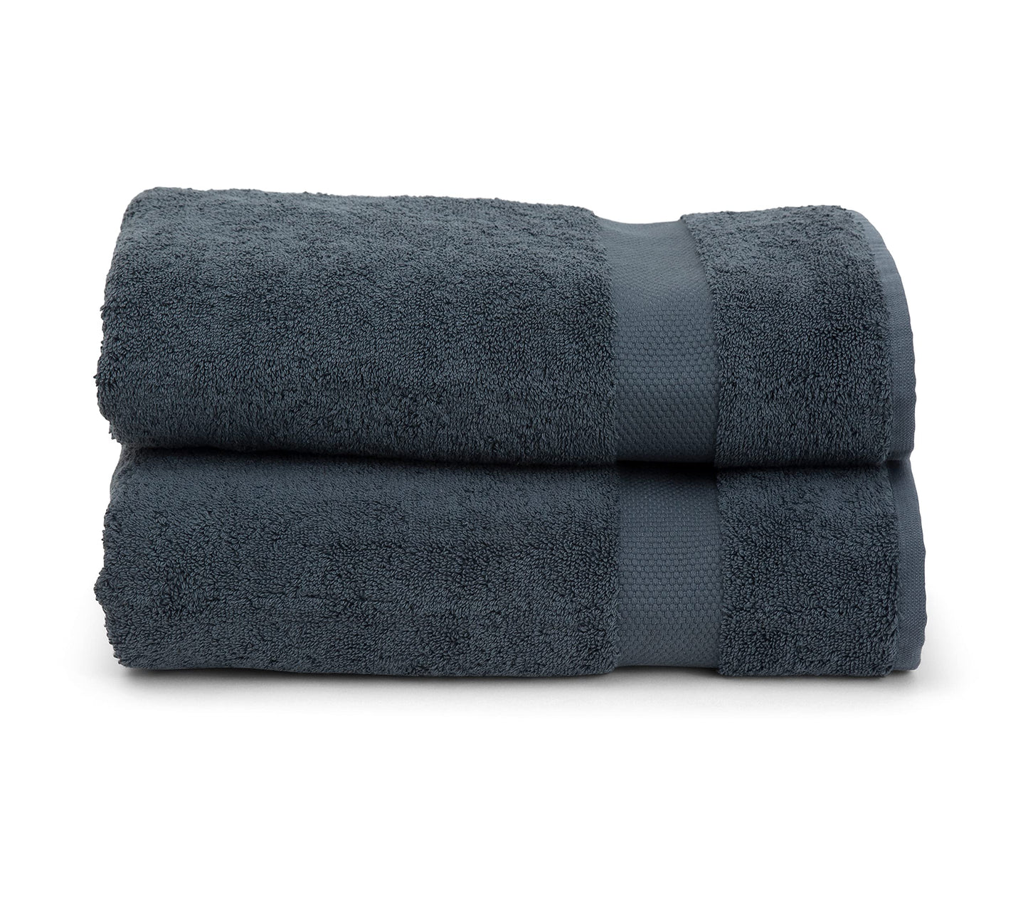 TowelSelections 100% Turkish Cotton Luxury 2 Soft Bath Towels (Charcoal) – Made in Turkey