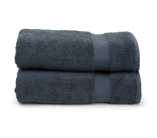 TowelSelections 100% Turkish Cotton Luxury 2 Soft Bath Towels (Charcoal) – Made in Turkey