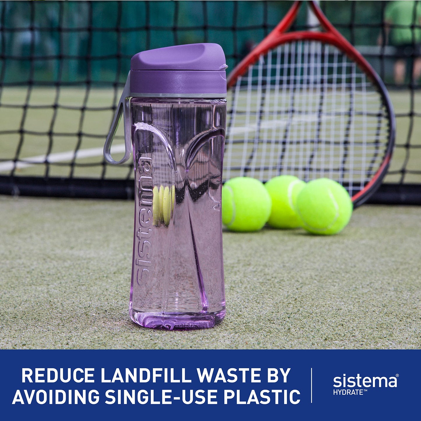 Sistema 600 ml Hydrate Tritan Swift Water Bottle | Recyclable with TerraCycle® - Made in New Zealand