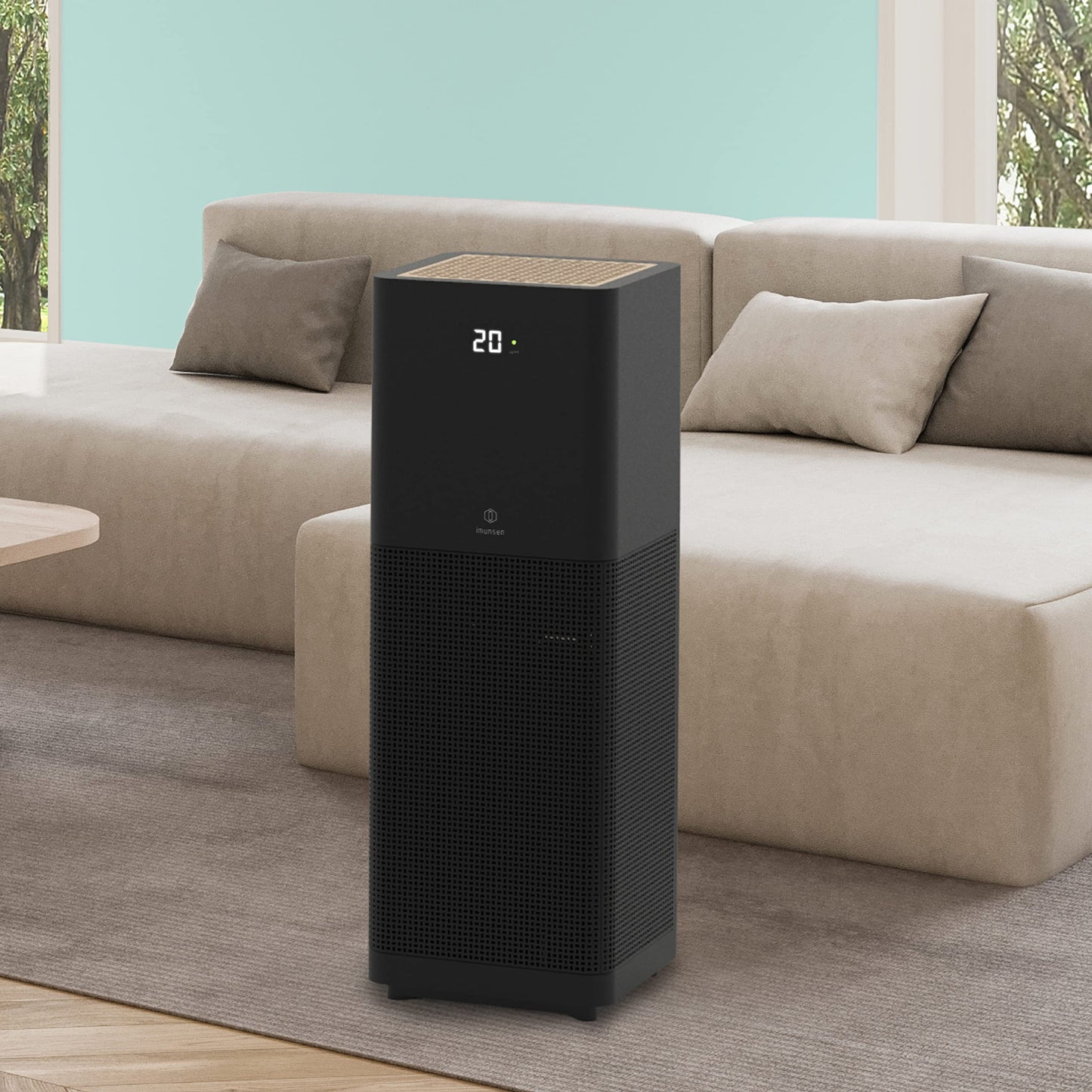 IMUNSEN M-001B Air Purifier with Cypress Wood Filter - Made in Korea